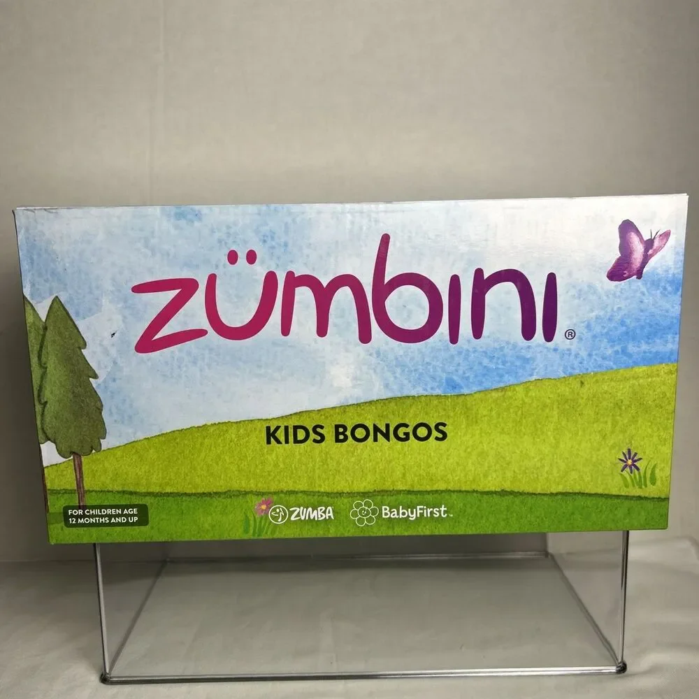 Zumbini Kids Bongos: Baby Toddler Musical Instrument Drums Toy Percussion New